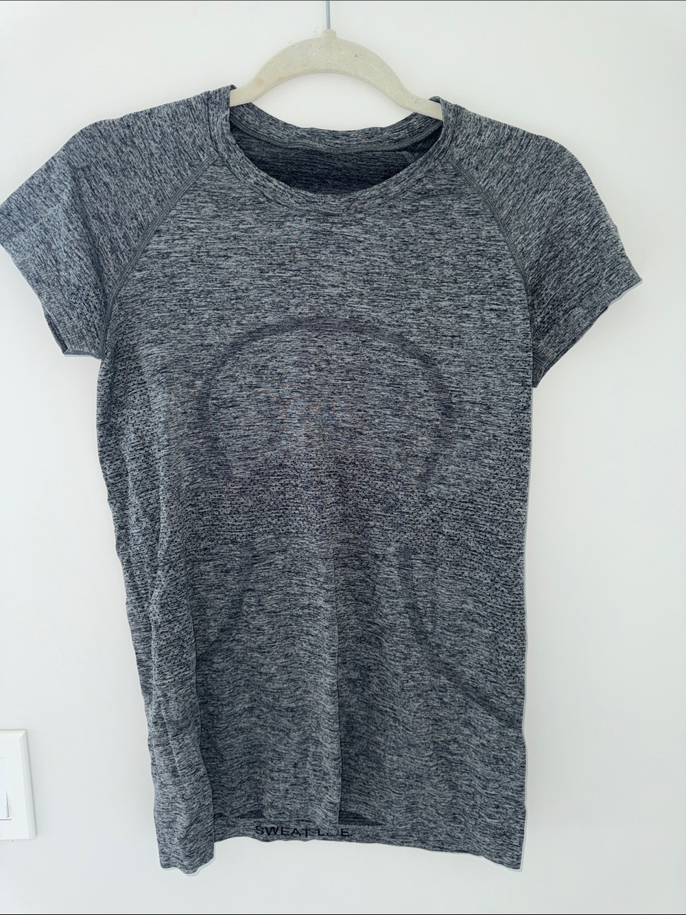 lululemon athletica Heather Gray Short Sleeve Crew Top